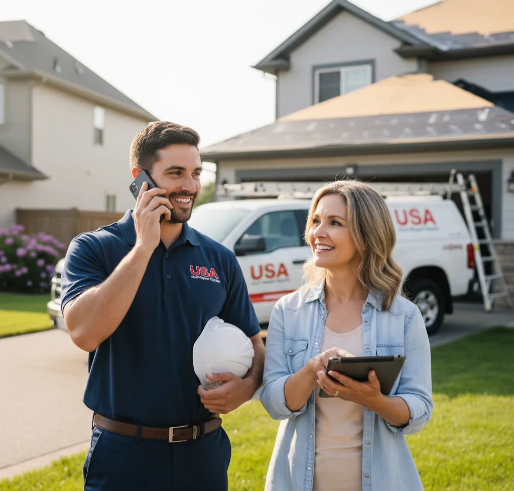 USA Roof Repair Experts customer support in Llano